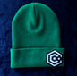 Green Beanie with Catalyst Patch