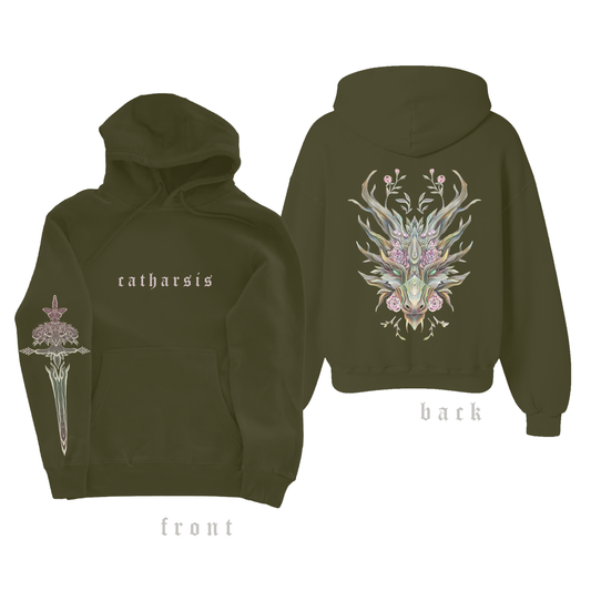 Earth Dragon Hoodie (Army Green)